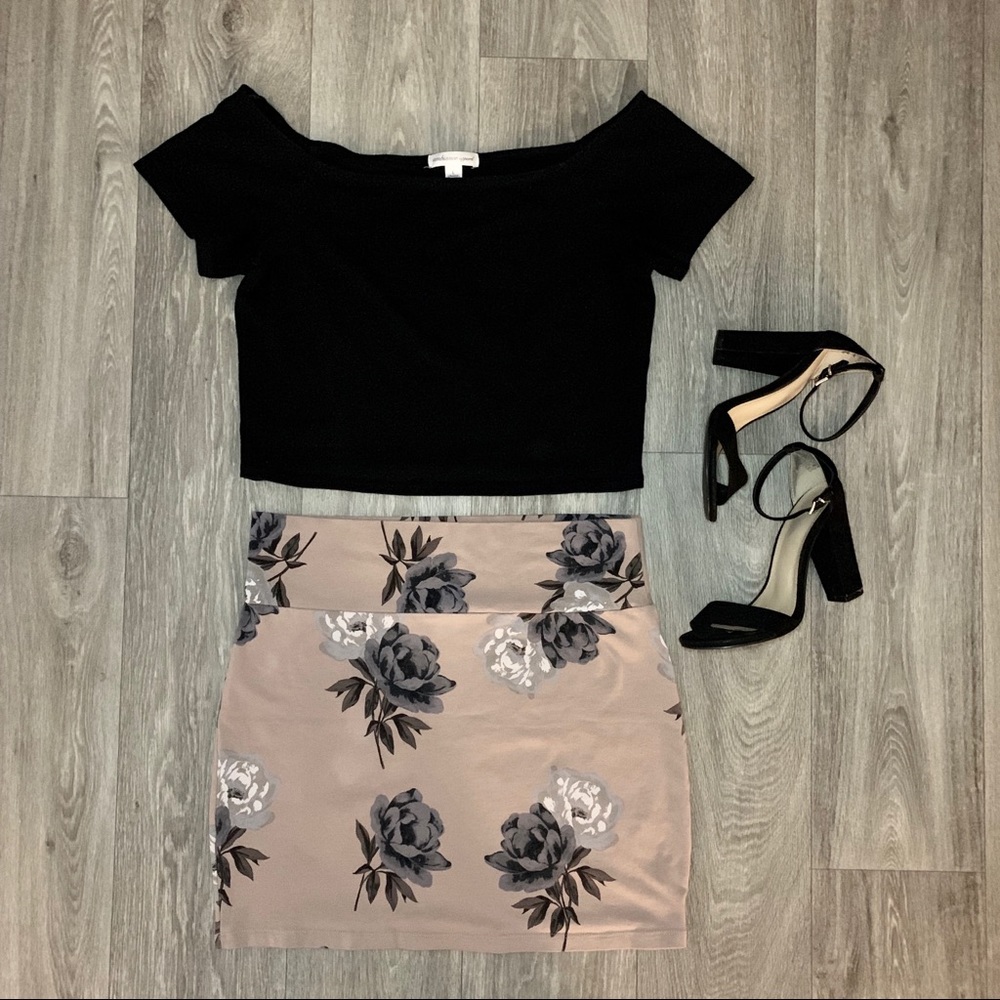 Floral Mini Skirt